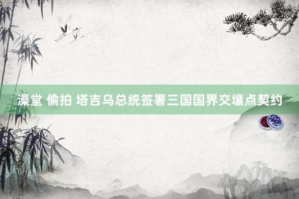 澡堂 偷拍 塔吉乌总统签署三国国界交壤点契约